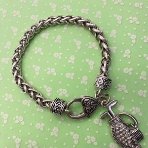 Rope Chain Chunky Golf Bag Rhinestones Bracelet